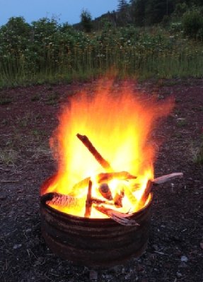 2008-06-30 Isle Royale Day 4 (6e) The Fire Pit at Siskiwit Bay CG RAYsmall.jpg