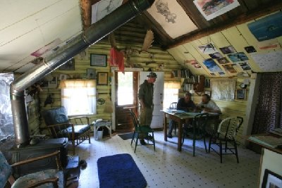 2008-07-04 Isle Royale Day 8 (5k5F) Inside the Bangsund Cabin RAYsmall.jpg