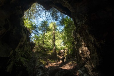 Looking out of the Minong Mine