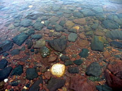Rocks in Lake Superior
