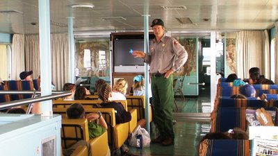 2008-06-27 Isle Royale Day 1-Ride on the RangerIII (3c) Ranger Paul.jpg