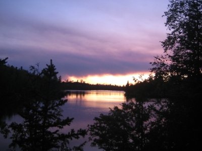 Sagus Lake Smokes Sunset.JPG
